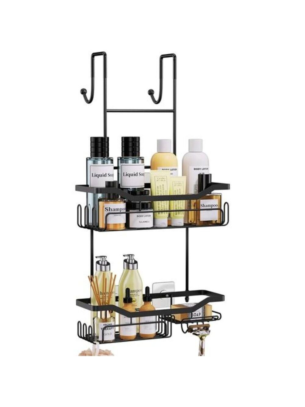 Over Door Shower Caddy Hanging Organizer Stainless Steel Rustproof Bathroom